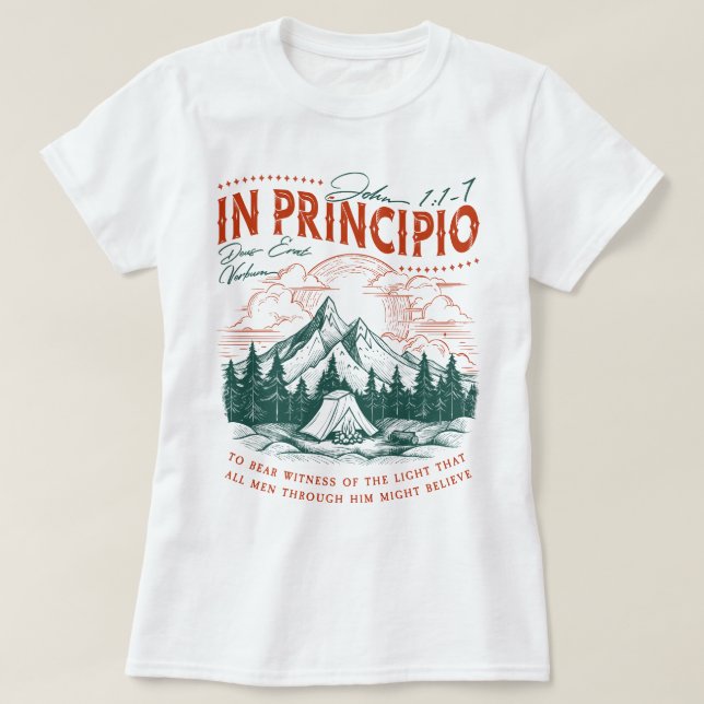 John 1:1-7 CC Cycle 3 Christian Homeschool Mum T-Shirt (Design Front)