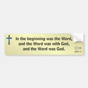 John 1:1 bumper sticker