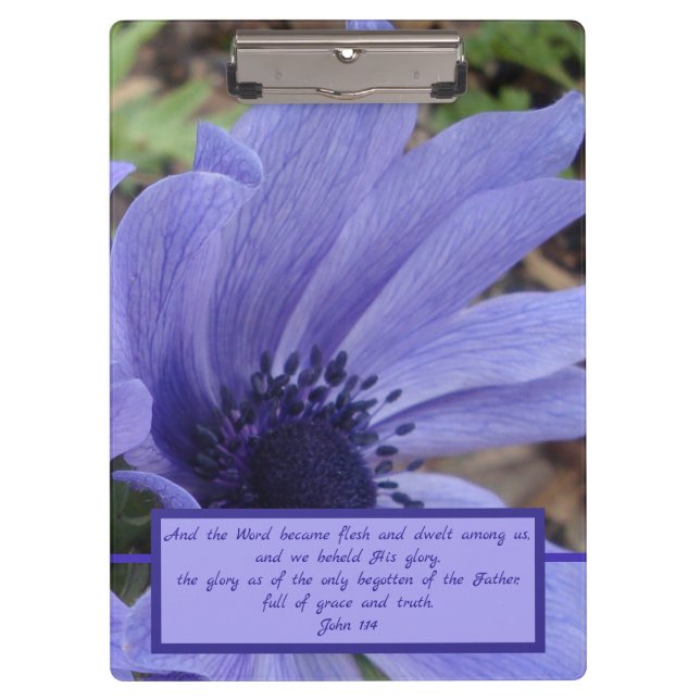 John 1 close-up poppy anemone clipboard (Front)