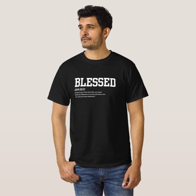 John 20:29 Mens T-Shirt (Front Full)