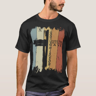 John 316 Christian Cross Bible Retro Christ Religi T-Shirt