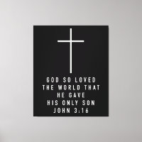 John 316 Fwall Art or God So Loved The World bible