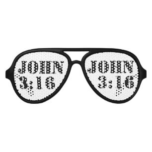 John 3:16 aviator sunglasses