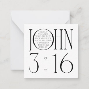 John 3:16 Bible Verse Card