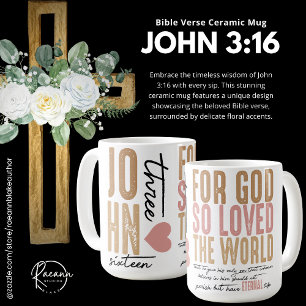 John 3:16 Bible Verse Ceramic Mug