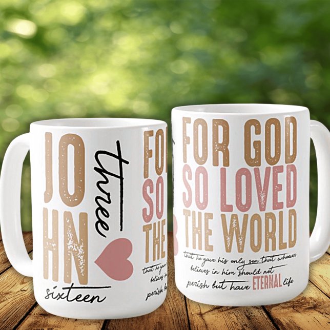 John 3:16 Bible Verse Ceramic Mug (Creator Uploaded)