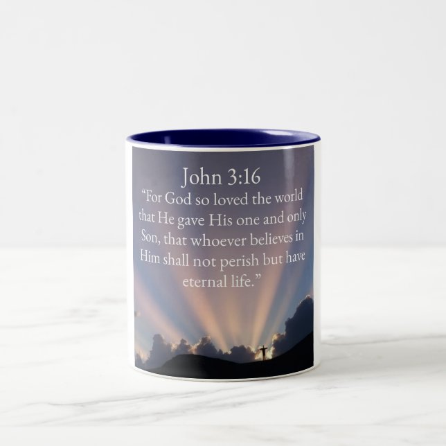 John 3:16 Bible Verse Coffee Mug (Center)