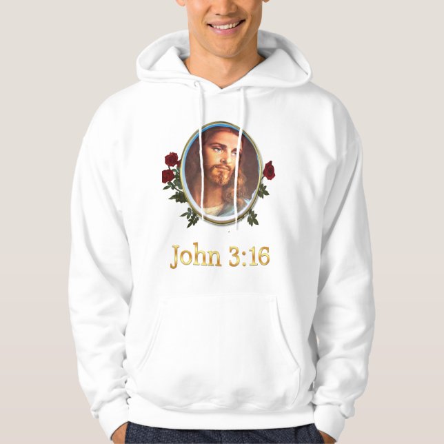 John 3:16 Bible verse Hoodie (Front)