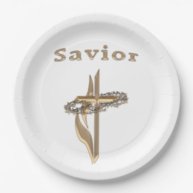 John 3:16 Bible verse Paper Plate (Front)