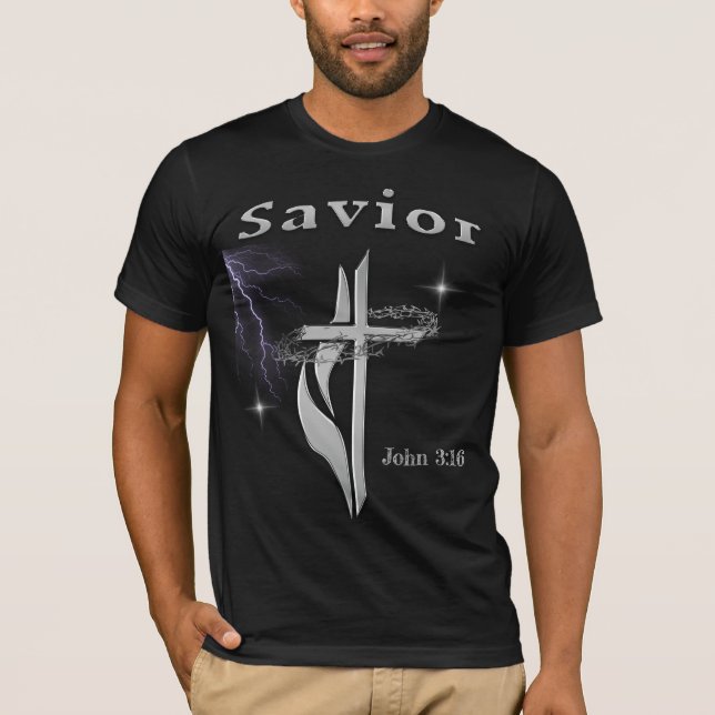 John 3:16 Bible verse T-Shirt (Front)