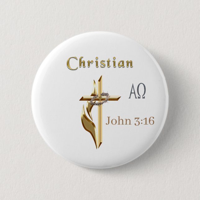 John 3:16    button (Front)