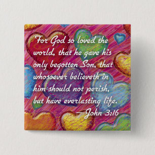 John 3:16 button