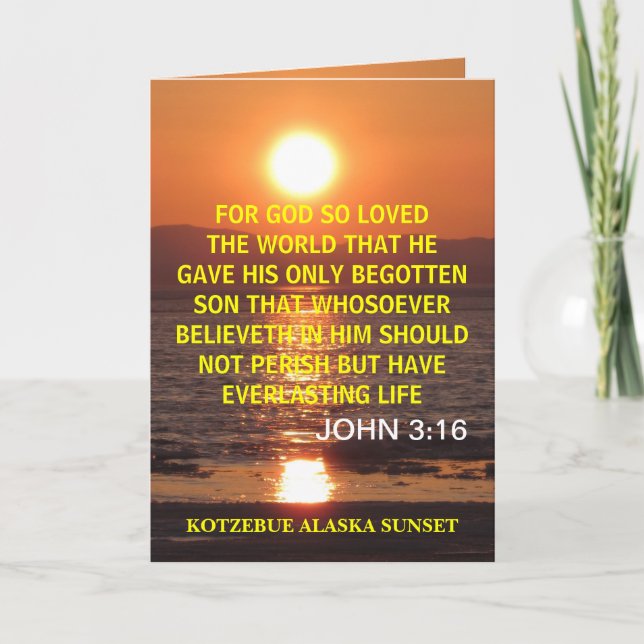 JOHN 3 16 CARD (Front)