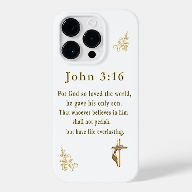 John 3:16 Case-Mate iPhone case (Back)