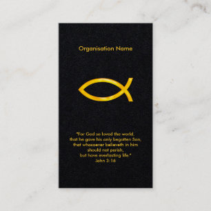 John 3:16   Christian Business Card