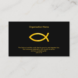 John 3:16 Christian Business Card