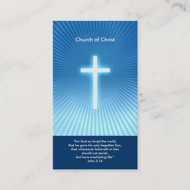 John 3:16 - Christian Business Card (Front)
