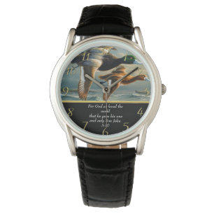 John 3:16 Christian Faith cross with ducks   Watch