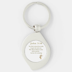 John 3:16 christian gifts key ring