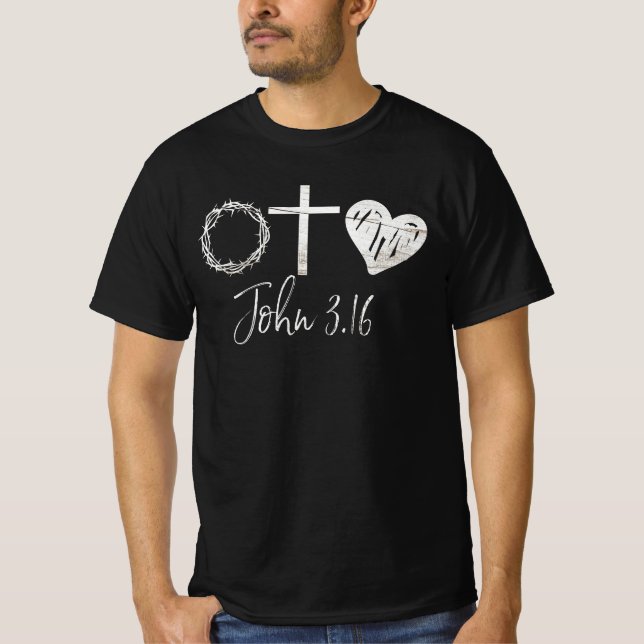 John 3.16 Christian T-Shirt (Front)