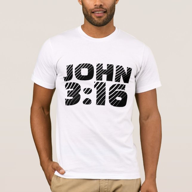 JOHN 3:16 CHRISTIAN T-SHIRTS (Front)