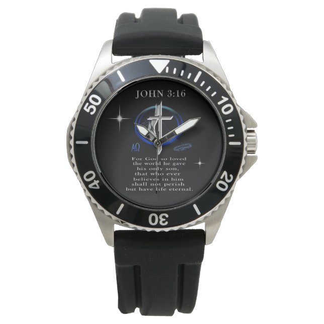 John 3:16 Christian  Watch (Front)