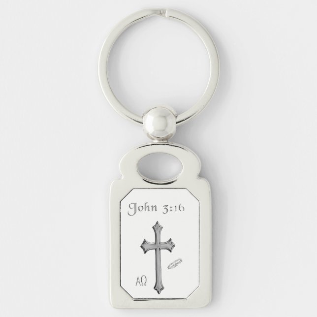 John 3:16 clothing key ring (Front)