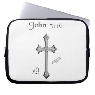 John 3:16 clothing laptop sleeve