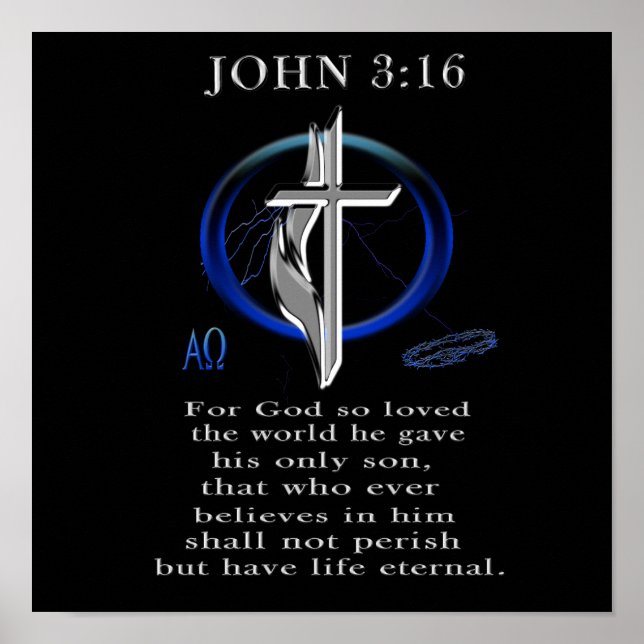 John 3:16 clothing poster (Front)