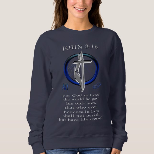 John 3:16 clothing sweatshirt (Front)