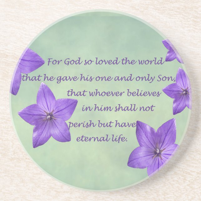 John 3:16 coaster (Front)