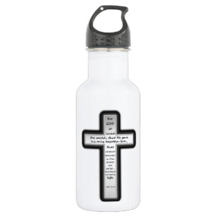 John 3:16 Cross Only 532 Ml Water Bottle