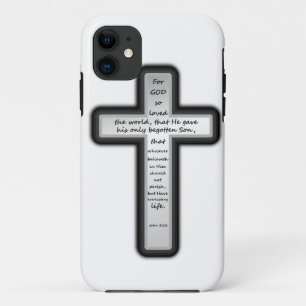 John 3:16 Cross Only Case-Mate iPhone Case