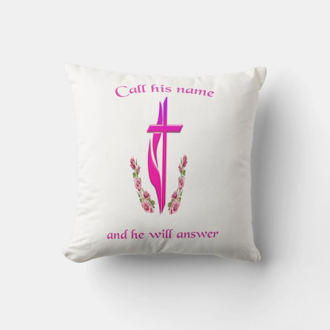John 3:16 cushion (Front)