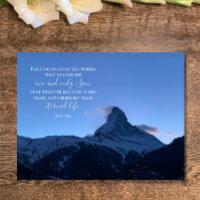 John 3:16 Custom Text | Swiss Alps Original Photo