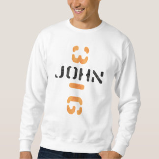 John 3.16 en croix Noir Orange Sweatshirt
