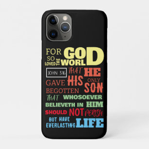 JOHN 3:16 FOR GOD SO LOVED THE WORLD Case-Mate iPhone CASE