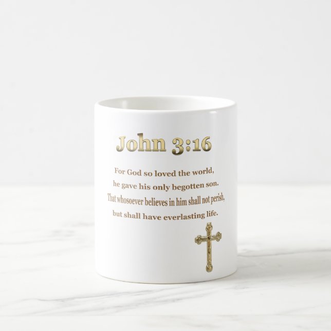 John 3:16 gifts coffee mug (Center)