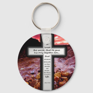 John 3:16 Gifts Key Ring