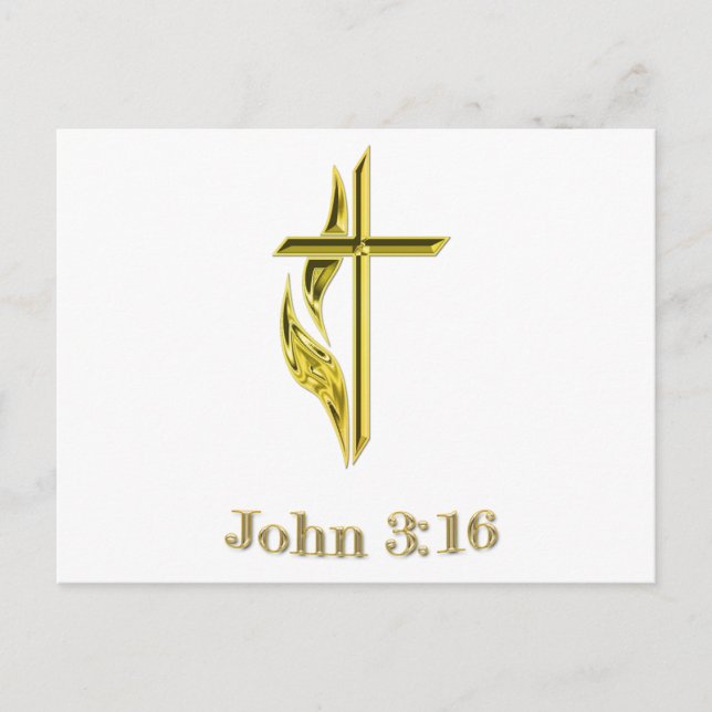 John 3:16 gifts postcard (Front)