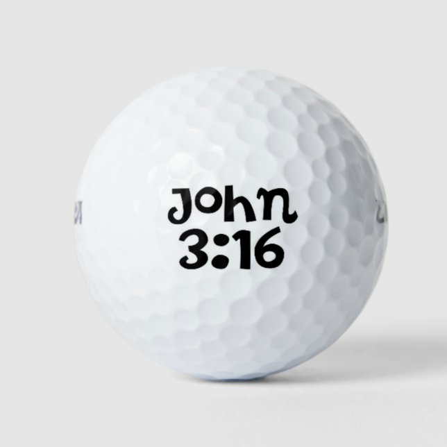 John 3:16 golf balls (Front)