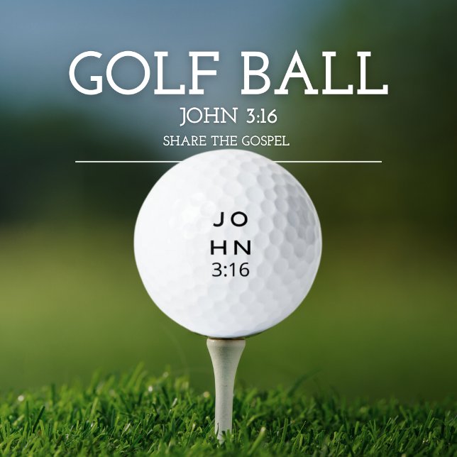 John 3:16 Gospel Golf Balls (Creator Uploaded)