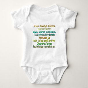 John 3:16 Haitian Creole Baby Bodysuit