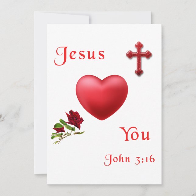 John 3:16 holiday card (Front)