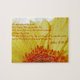 John 3:16 in Spring Jigsaw Puzzle