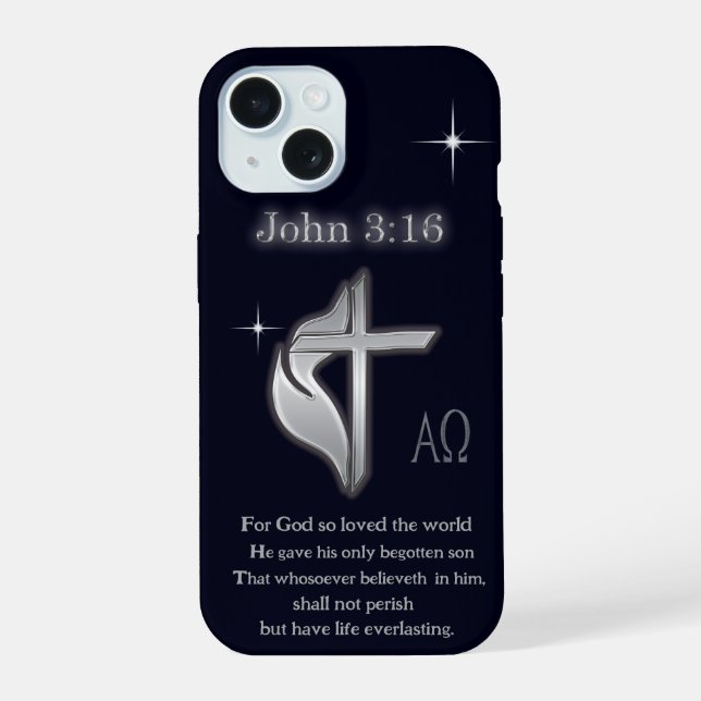 John 3:16 iPhone 15 case (Back)