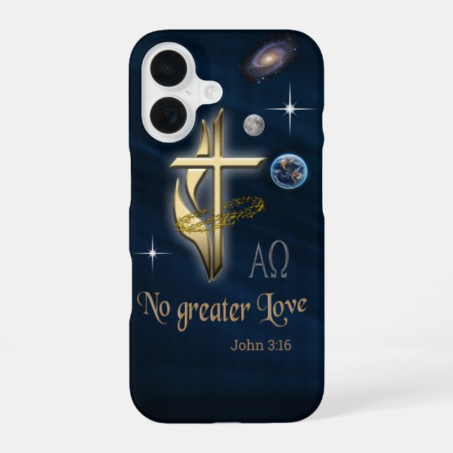John 3:16 iPhone 16 case (Back)
