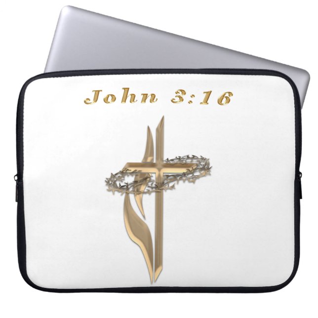 John 3:16 items laptop sleeve (Front)