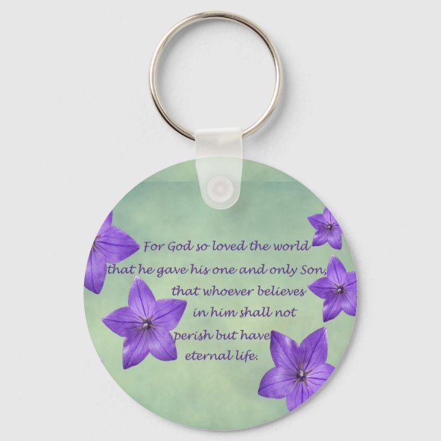 John 3:16 key ring (Front)