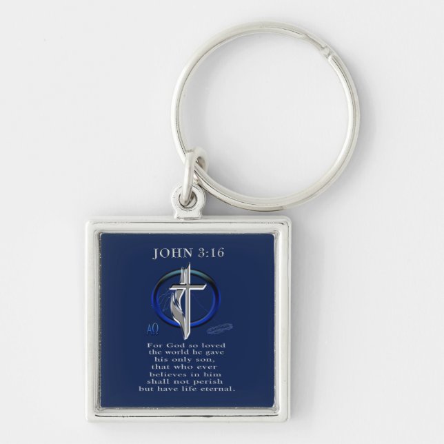John 3:16 key ring (Front)